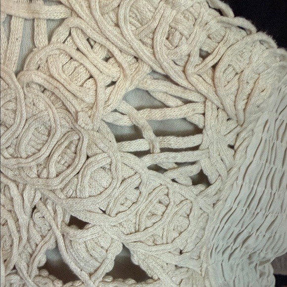 Crochet Lace Square-Neck Camisole - Cream - Picture 4 of 5